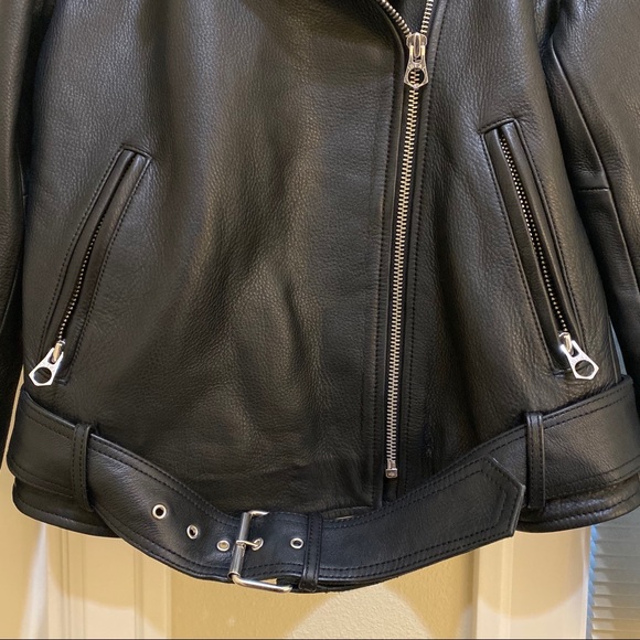 NWT Madewell Ultimate Leather Motorcycle Jacket -M - Picture 6 of 8
